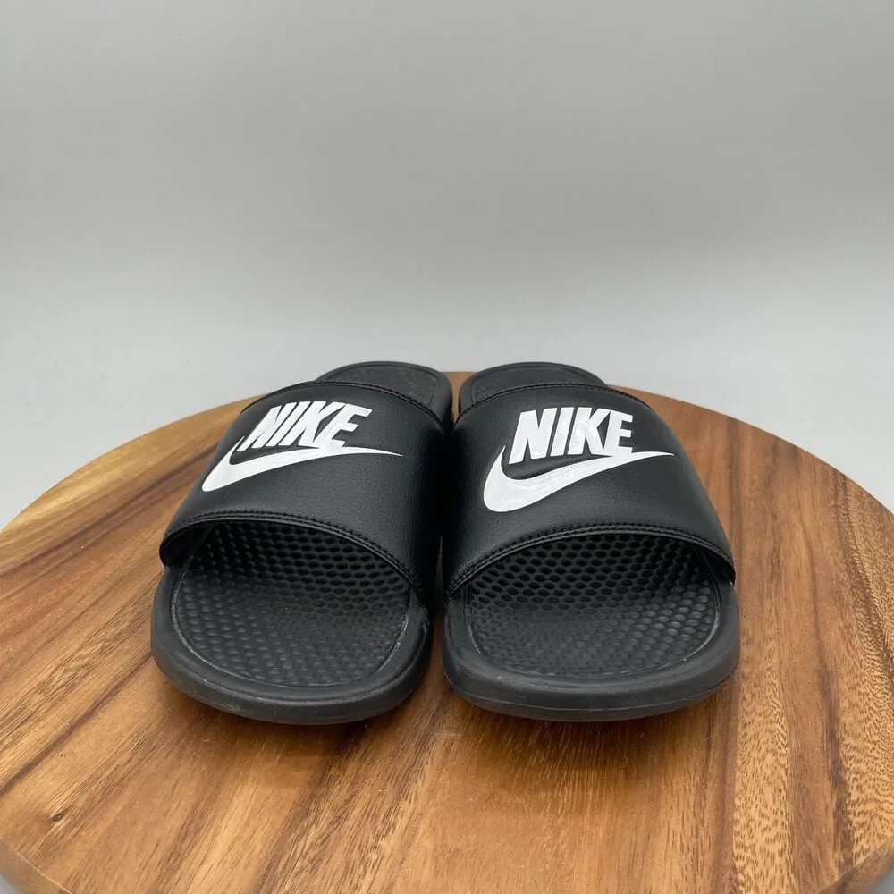 Nike Benassi JDI Sandals Mens Size 13 Black Casual Slides Comfort Pool Beach
